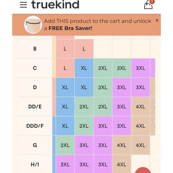 Truekind Daily Comfort Wire free Shaper Bra 2XL MRSP $55 - Picture 2 of 6